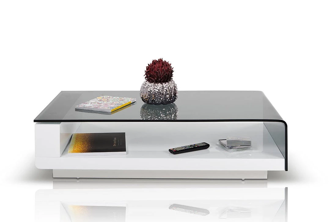 VIG Living Room Modrest Tide - Modern Glass Coffee Table