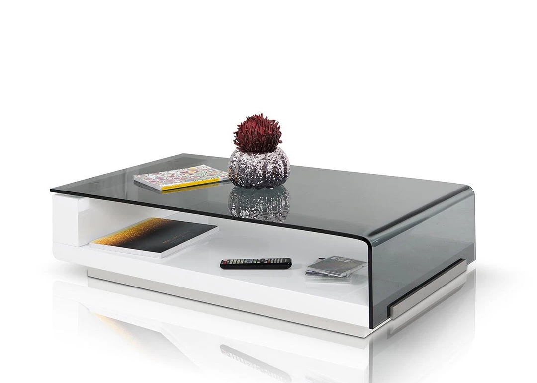 VIG Living Room Modrest Tide - Modern Glass Coffee Table
