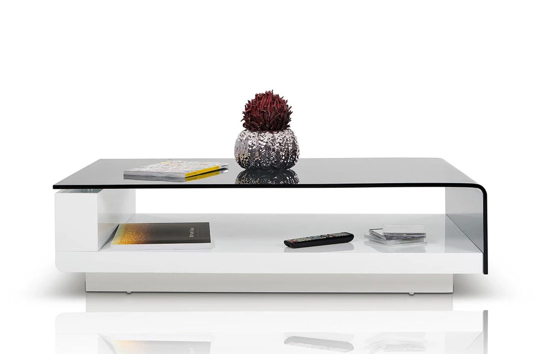 VIG Living Room Modrest Tide - Modern Glass Coffee Table