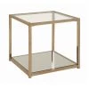Coaster Casey Mirrored End Table With Shelf Living Room
