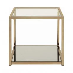 Coaster Casey Mirrored End Table With Shelf Living Room