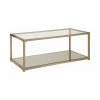 Coaster Living Room Casey Mirrored Coffee Table With Shelf