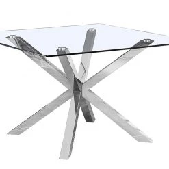 Best Quality Kyle Square Glass Dining Table 48"