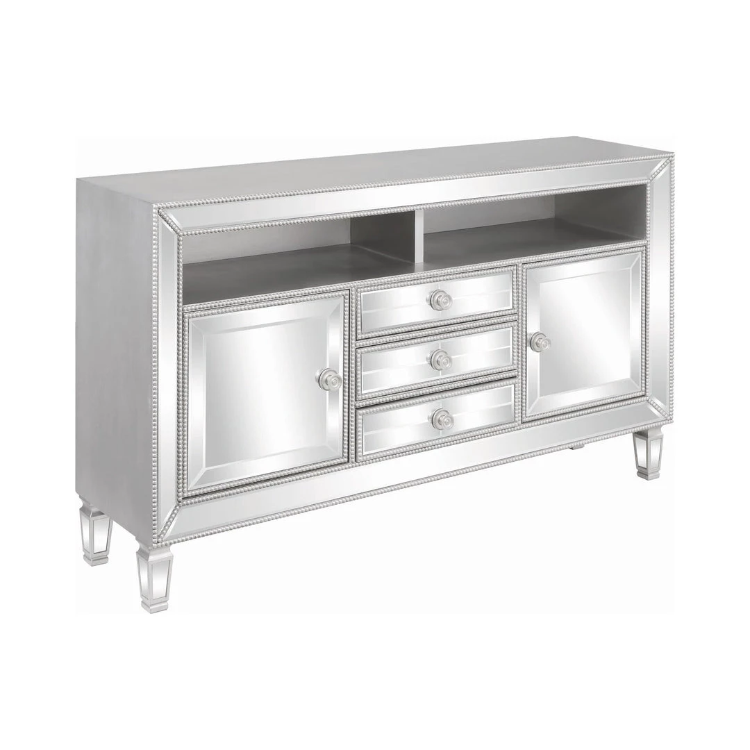 Coaster Cherry Mirrored Media Console