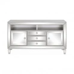 Coaster Cherry Mirrored Media Console