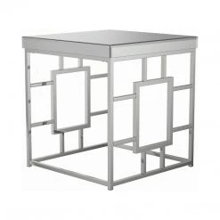 Coaster Ilsa Geometric Frame Square End Table