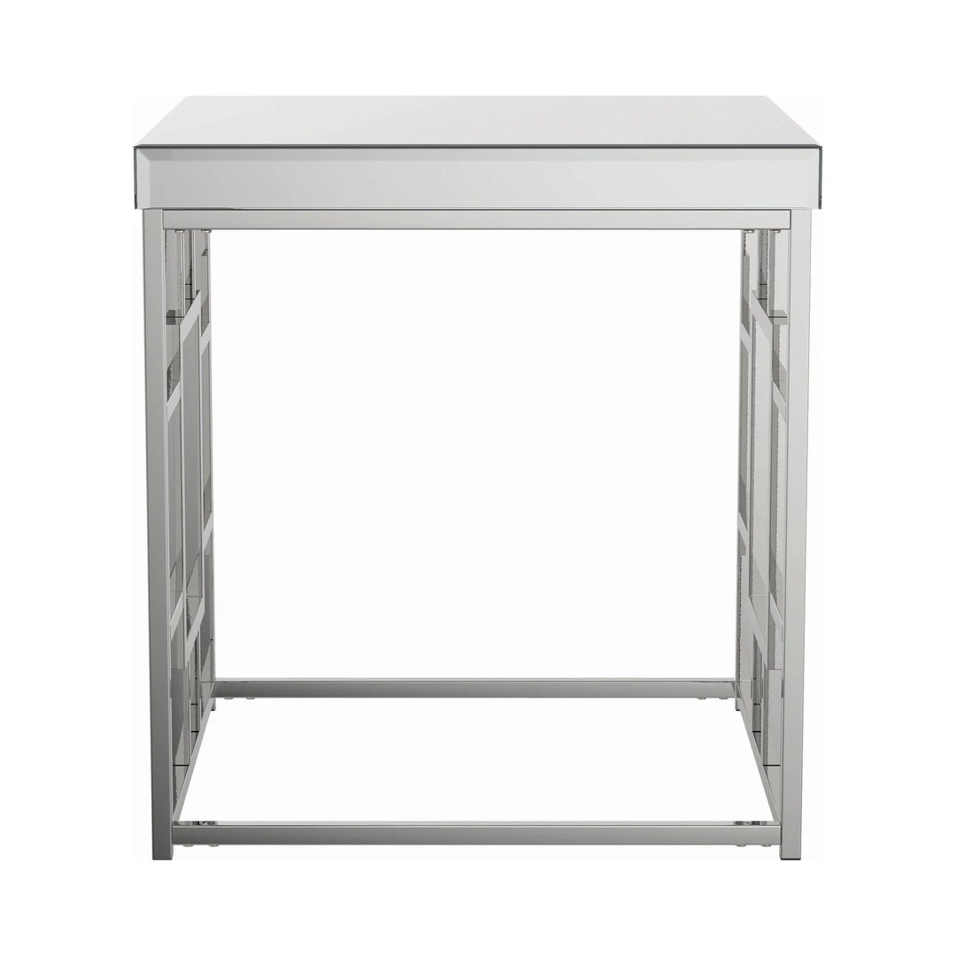 Coaster Ilsa Geometric Frame Square End Table