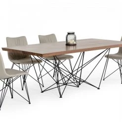VIG Modrest Naomi Modern Walnut Dining Table