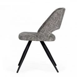 VIG Modrest Palmer - Modern Grey Fabric Dining Chair (Set Of 2)