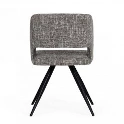 VIG Modrest Palmer - Modern Grey Fabric Dining Chair (Set Of 2)