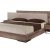 VIG Nova Domus Matteo - Italian Modern Walnut & Fabric Bed Bedroom