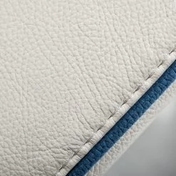 VIG Estro Salotti Bolton Italian Modern White & Blue Leather Sofa Set