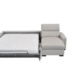 VIG Living Room Estro Salotti Sacha - Modern Leather Reversible Sectional Sofa Bed With Storage