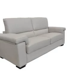 VIG Living Room Estro Salotti Spock Italian Modern Light Grey Leather Sofa Bed