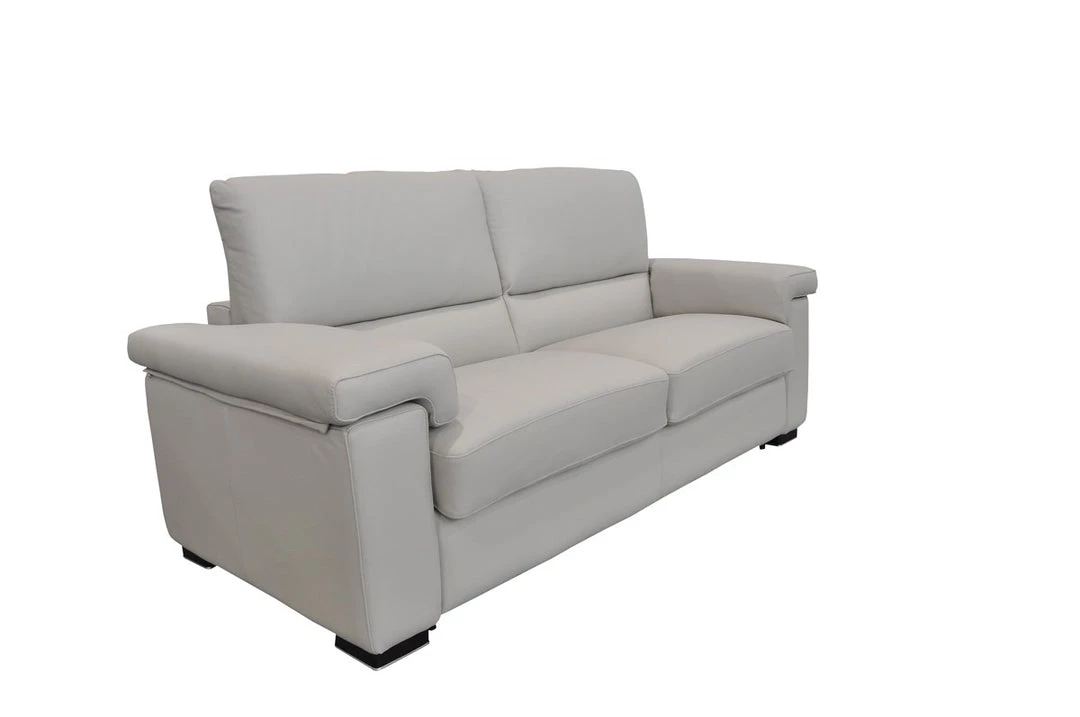 VIG Living Room Estro Salotti Spock Italian Modern Light Grey Leather Sofa Bed