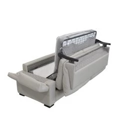 VIG Living Room Estro Salotti Spock Italian Modern Light Grey Leather Sofa Bed