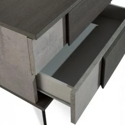 VIG Beds & Headboards Nova Domus Palermo Italian Modern Faux Concrete & Grey Bedroom Set