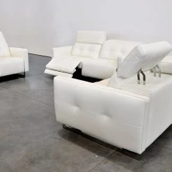 VIG Living Room Estro Salotti Duca Modern Leather Sofa Set W/ Recliners