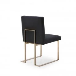 VIG Modrest Fowler - Modern Black Fabric Dining Chair (Set Of 2)