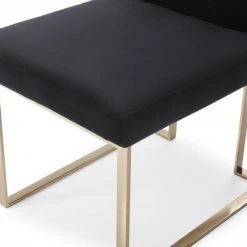 VIG Modrest Fowler - Modern Black Fabric Dining Chair (Set Of 2)