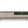 VIG Modrest Parton Modern Ebony & Grey TV Stand