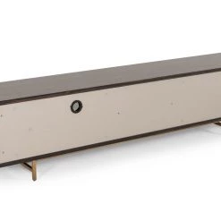 VIG Modrest Parton Modern Ebony & Grey TV Stand