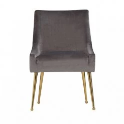 VIG Modrest Castana Modern Velvet & Gold Dining Chair (Set Of 2)
