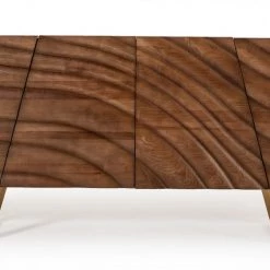 VIG Modrest Finley Modern Walnut & Gold Buffet