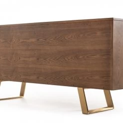 VIG Modrest Finley Modern Walnut & Gold Buffet
