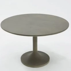 VIG Modrest Wagner Modern Grey Concrete Round Dining Table Dining Tables