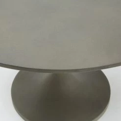 VIG Modrest Wagner Modern Grey Concrete Round Dining Table Dining Tables