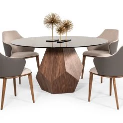 VIG Modrest Megan Modern Beige & Grey Dining Chair