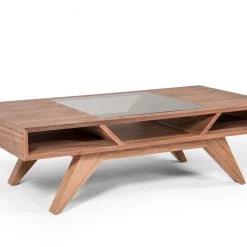 VIG Living Room Modrest Dublin Modern Walnut Coffee Table