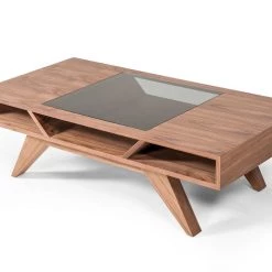 VIG Living Room Modrest Dublin Modern Walnut Coffee Table