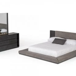 VIG Nova Domus Jagger Modern Grey Bedroom Set Beds & Headboards