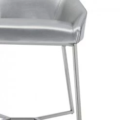 VIG Modrest Sarah Modern Pearl Grey Leatherette Dining Chair (Set Of 2) Dining Room