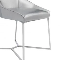 VIG Modrest Sarah Modern Pearl Grey Leatherette Dining Chair (Set Of 2) Dining Room