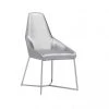 VIG Modrest Sarah Modern Pearl Grey Leatherette Dining Chair (Set Of 2) Dining Room