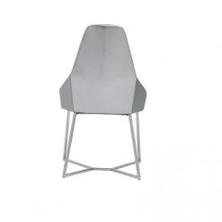 VIG Modrest Sarah Modern Pearl Grey Leatherette Dining Chair (Set Of 2) Dining Room