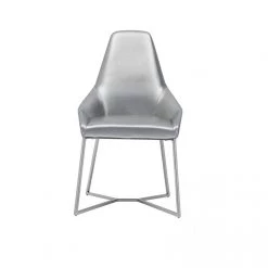 VIG Modrest Sarah Modern Pearl Grey Leatherette Dining Chair (Set Of 2) Dining Room