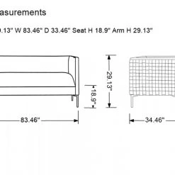 VIG Living Room Divani Casa Putnum Modern Blue Velvet Sofa