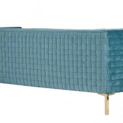 VIG Living Room Divani Casa Putnum Modern Blue Velvet Sofa