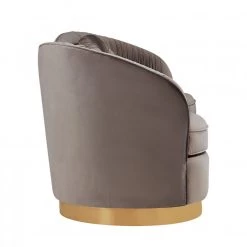 VIG Divani Casa Rockford Modern Grey Velvet Sofa