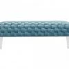 VIG Divani Casa Tracy Modern Blue Velvet Bench
