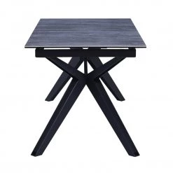 VIG Modrest Dennis - Modern Grey Ceramic Extendable Dining Table Dining Room