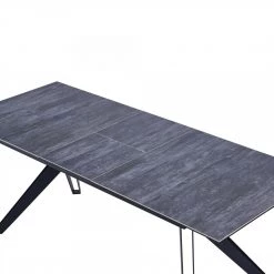 VIG Modrest Dennis - Modern Grey Ceramic Extendable Dining Table Dining Room