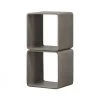 VIG Modrest Pickens - Modern Grey Concrete Cube Shelf
