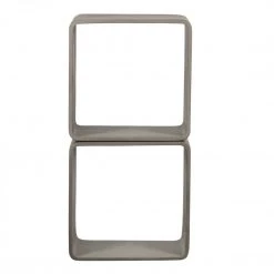 VIG Modrest Pickens - Modern Grey Concrete Cube Shelf
