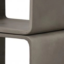 VIG Modrest Pickens - Modern Grey Concrete Cube Shelf