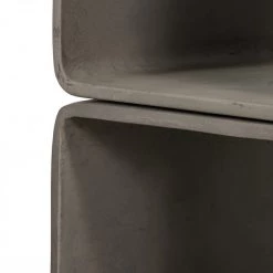 VIG Modrest Pickens - Modern Grey Concrete Cube Shelf